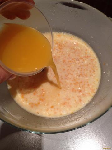 Пирог медово-мандариновый рецепт с фото 8-го шага 