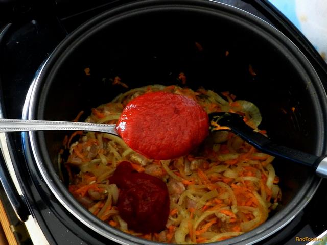 Курица в томатном соусе в мультиварке рецепт с фото 9-го шага 