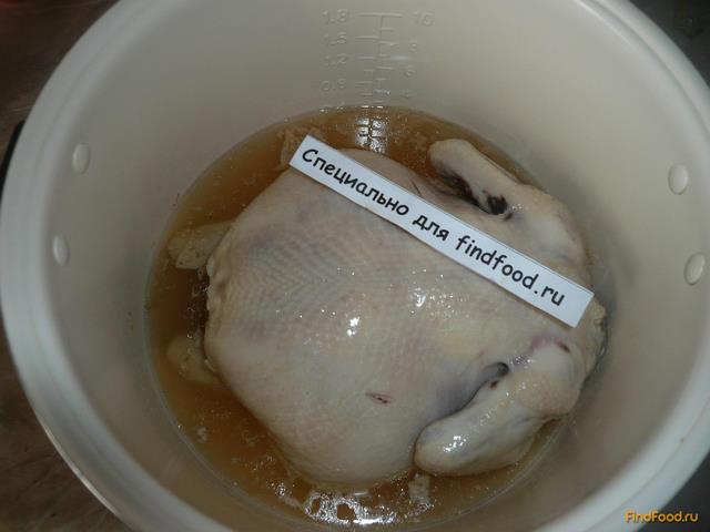 Тушеная курица в мультиварке рецепт с фото 5-го шага 