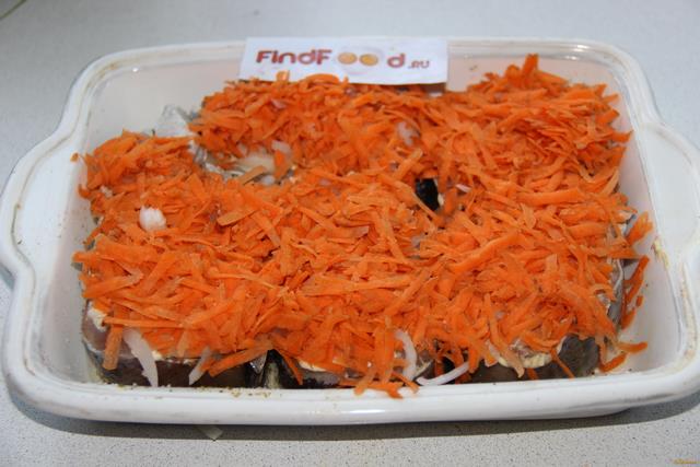 Треска запеченная с морковью рецепт с фото 6-го шага 