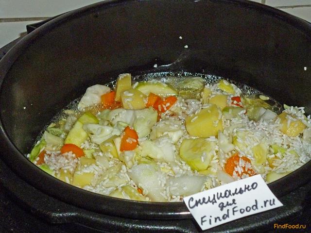 Рис с кабачками и капустой в мультиварке рецепт с фото 12-го шага 