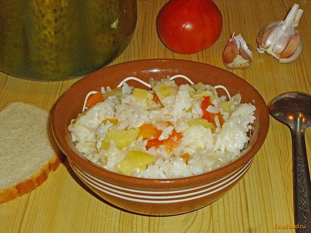 Рис с кабачками и капустой в мультиварке рецепт с фото 16-го шага 