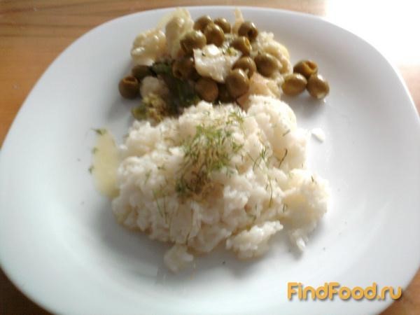 Рис с овощным салатом рецепт с фото 6-го шага 