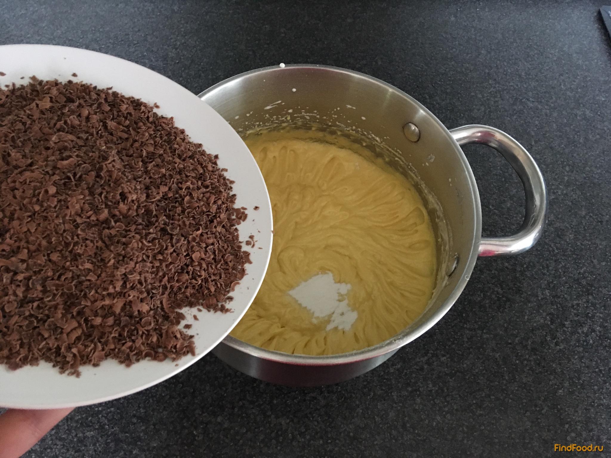 Ванильный кекс с шоколадом в мультиварке рецепт с фото 10-го шага 