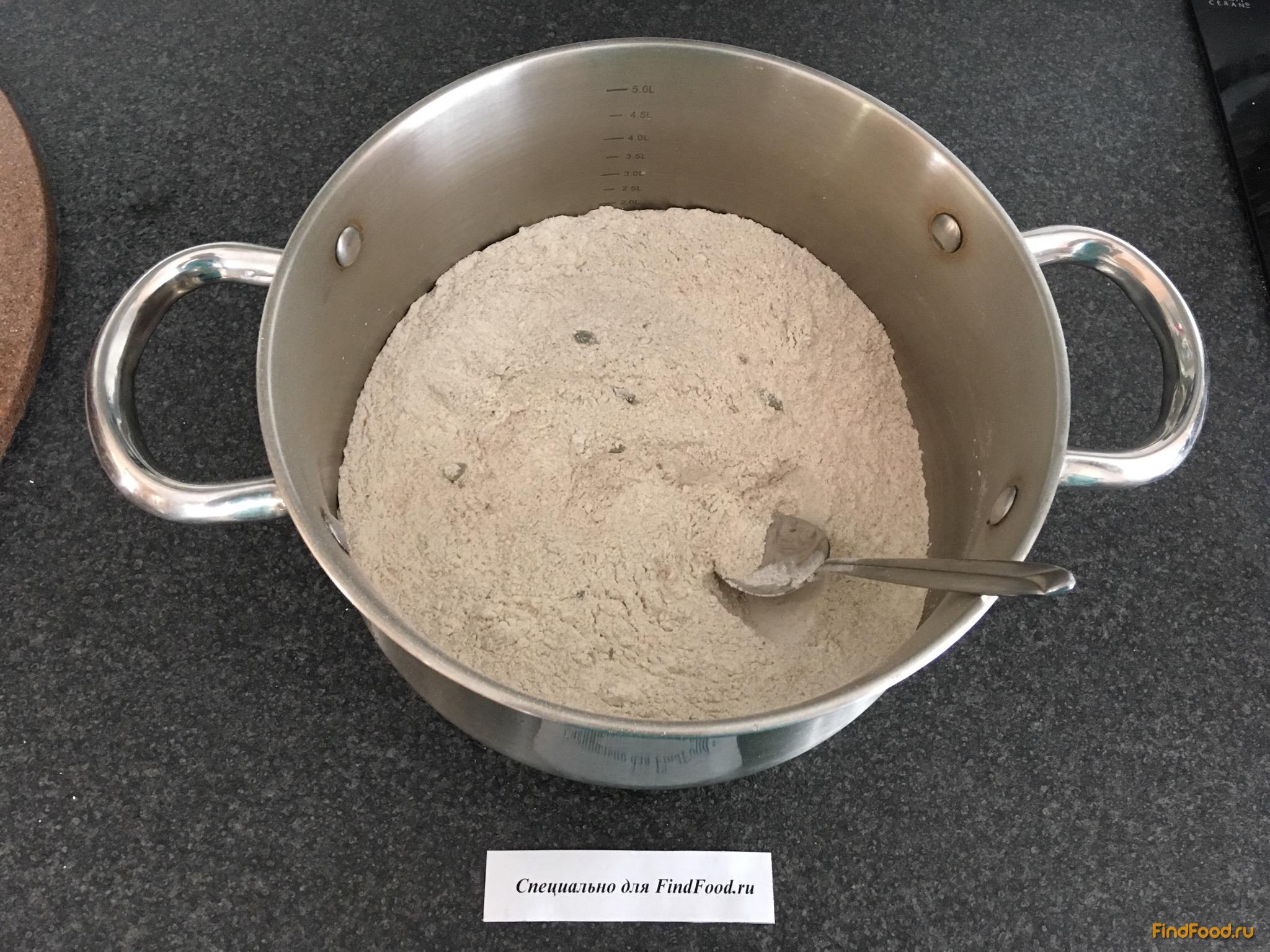 Ржано - пшеничный хлеб в мультиварке рецепт с фото 4-го шага 