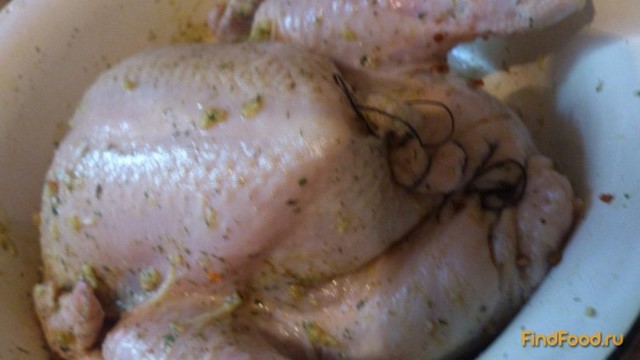 Курица фаршированная гречкой рецепт с фото 4-го шага 