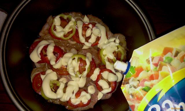 Куриная грудка запеченная с помидором и болгарским перцем рецепт с фото 11-го шага 