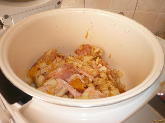 Курица в соусе из апельсина и лука рецепт с фото 8-го шага 