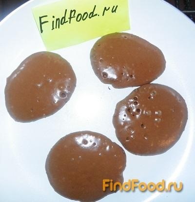 Шоколадные оладьи-панкейки рецепт с фото 10-го шага 