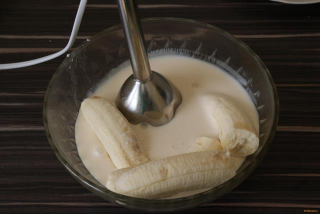 Творожное суфле с вишней и бананом рецепт с фото 3-го шага 
