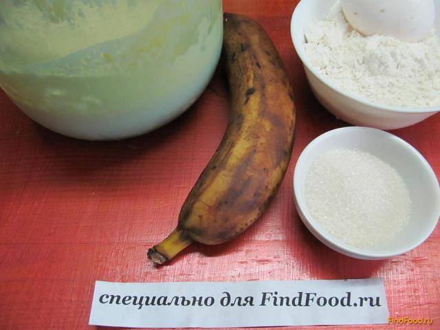 Блинчики с бананом рецепт с фото 1-го шага 