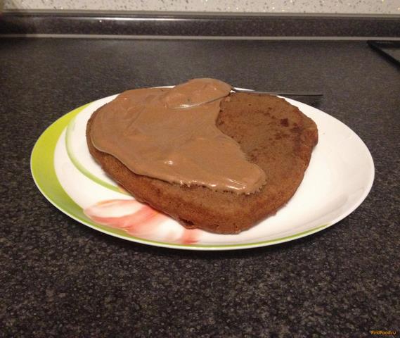 Бисквитный торт с шоколадным кремом и посыпкой рецепт с фото 14-го шага 