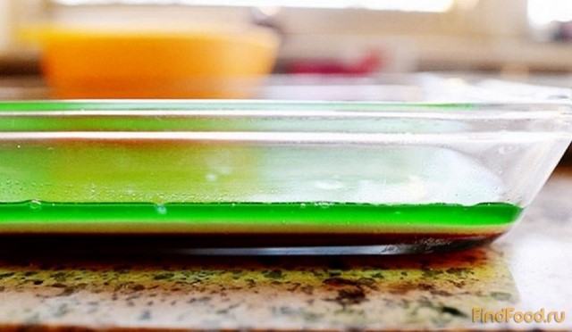 Разноцветное слоеное желе рецепт с фото 6-го шага 