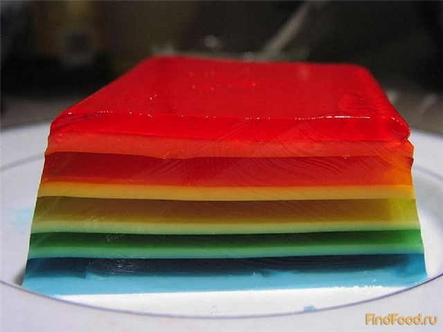 Разноцветное слоеное желе рецепт с фото 7-го шага 