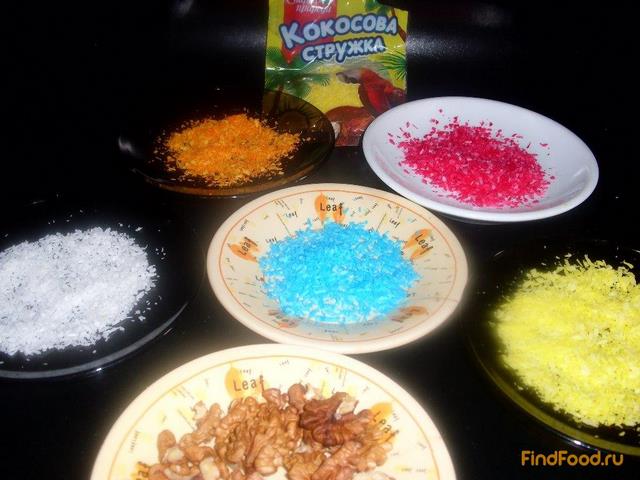 Конфеты  Разноцветные шарики рецепт с фото 7-го шага 