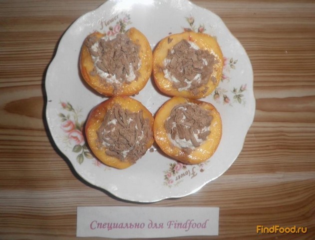 Десерт Персиковое наслаждение с творогом и шоколадом рецепт с фото 7-го шага 