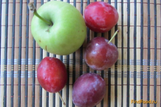 Сливово-яблочный десерт рецепт с фото 1-го шага 