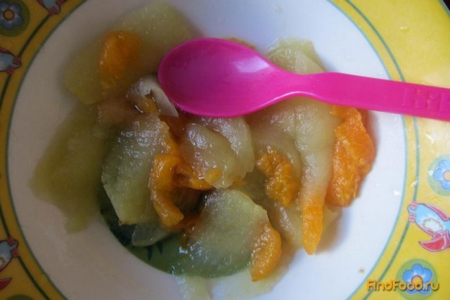 Детское абрикосово-яблочное пюре рецепт с фото 5-го шага 