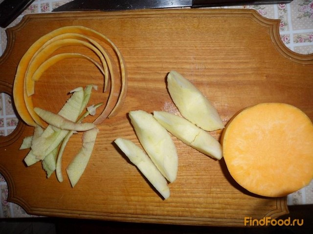 Детское пюре из тыквы и яблока рецепт с фото 1-го шага 