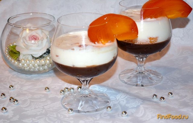 Шоколадный десерт с хурмой рецепт с фото 7-го шага 