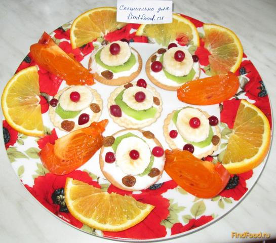 Десерт из печенья и фруктов рецепт с фото 5-го шага 