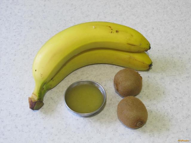 Мороженое из банана и киви рецепт с фото 1-го шага 