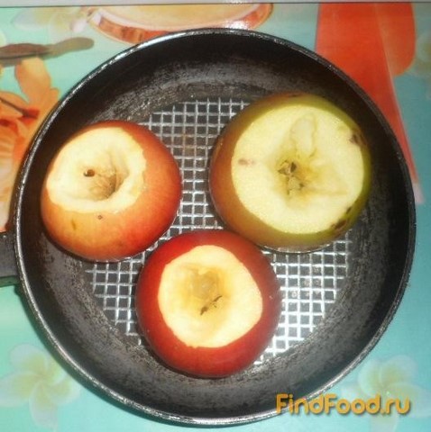 Яблоки запеченные с сахаром рецепт с фото 1-го шага 