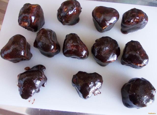 Бисквитное печенье в шоколадной глазури за полчаса рецепт с фото 14-го шага 