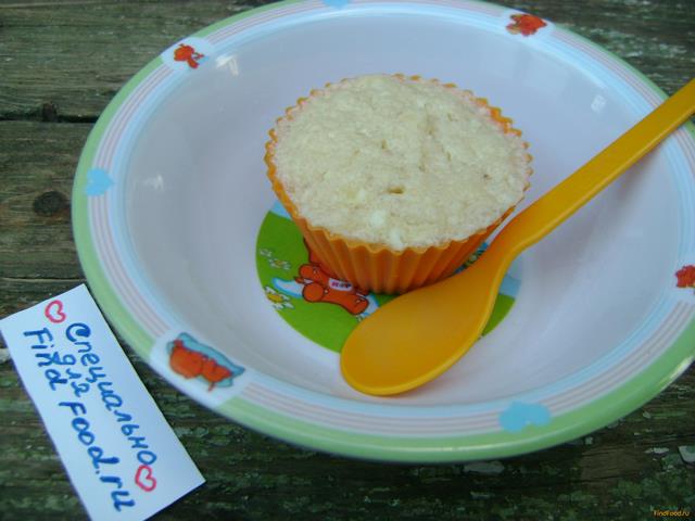 Творожно-банановое суфле для ребенка рецепт с фото 5-го шага 