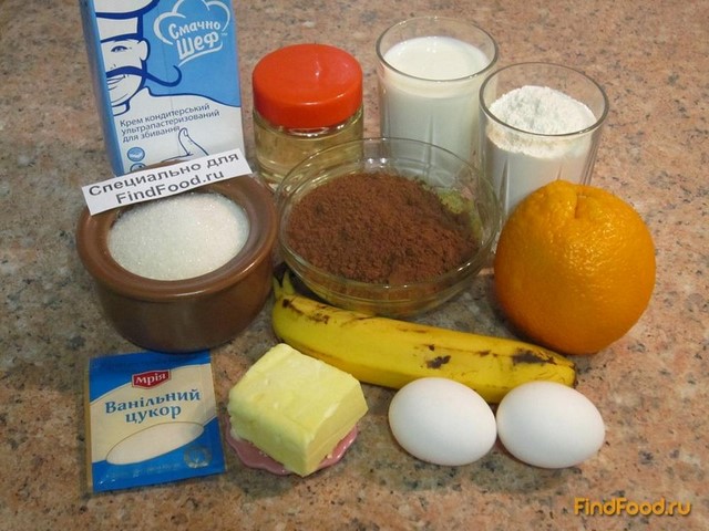 Шоколадные блины с кремом рецепт с фото 1-го шага 