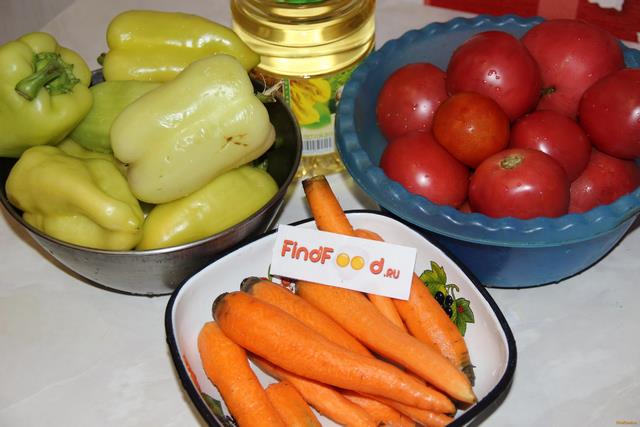 Лечо из томатов с морковью рецепт с фото 1-го шага 