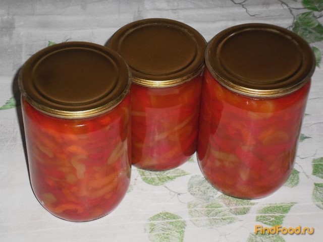 Болгарский перец в томатной заливке на зиму рецепт с фото 6-го шага 