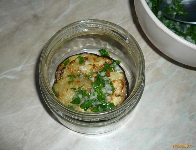 Жареные баклажаны с петрушкой и чесноком на зиму рецепт с фото 15-го шага 