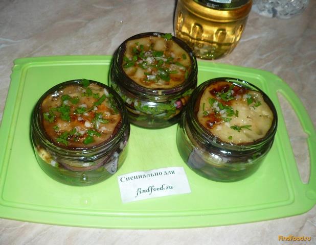 Жареные баклажаны с петрушкой и чесноком на зиму рецепт с фото 17-го шага 