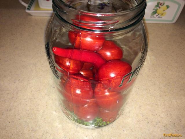 Маринованные помидоры  с острым перцем рецепт с фото 5-го шага 