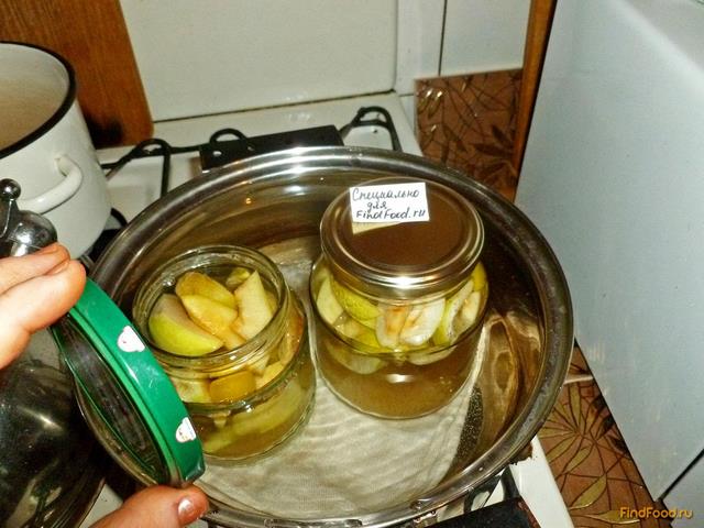 Яблочно грушевый компот с алычой рецепт с фото 5-го шага 