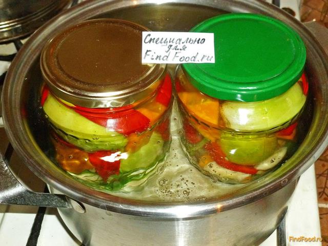 Маринованные зеленые помидоры с тыквой рецепт с фото 5-го шага 