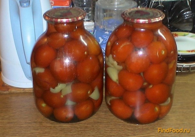 Консервированные помидоры проще простого рецепт с фото 3-го шага 
