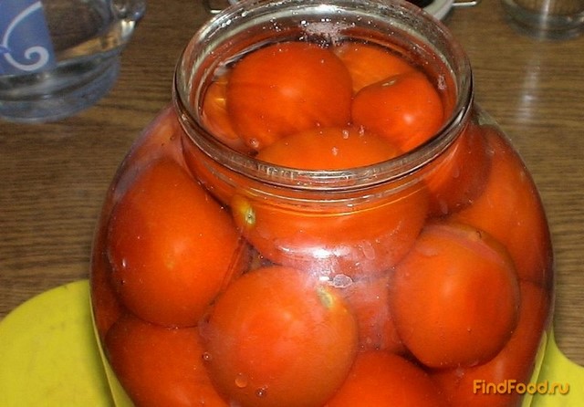 Консервированные помидоры проще простого рецепт с фото 4-го шага 
