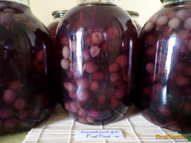 Консервированный виноградный компот рецепт с фото 4-го шага 