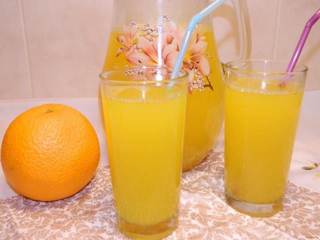 Напиток из апельсинов рецепт с фото 7-го шага 