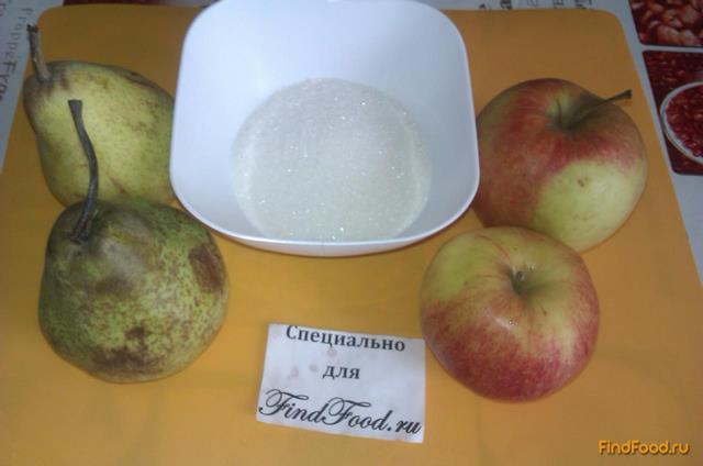 Яблочно-грушевый компот рецепт с фото 1-го шага 