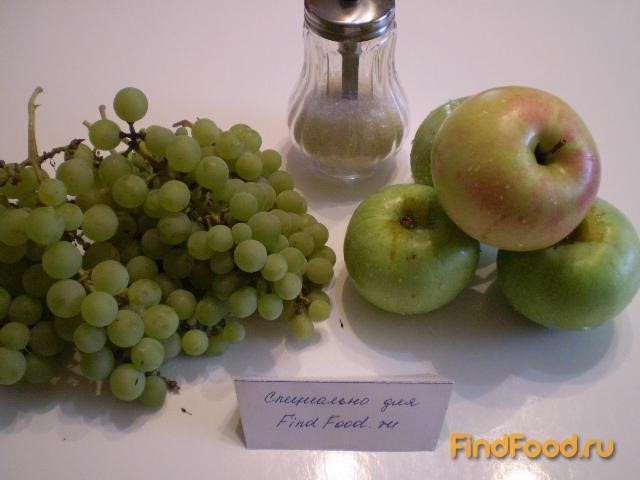 Яблочно-виноградный компот рецепт с фото 1-го шага 