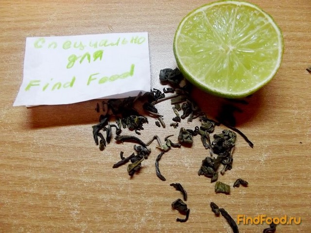 Зеленый чай с лаймом и барбарисом рецепт с фото 1-го шага 