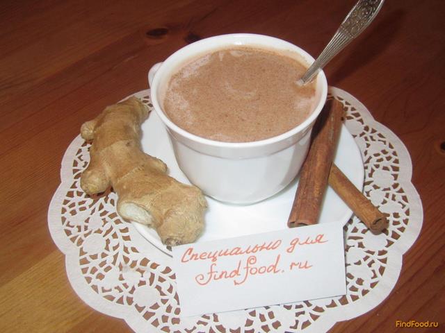 Имбирное какао с корицей и ванилью рецепт с фото 4-го шага 