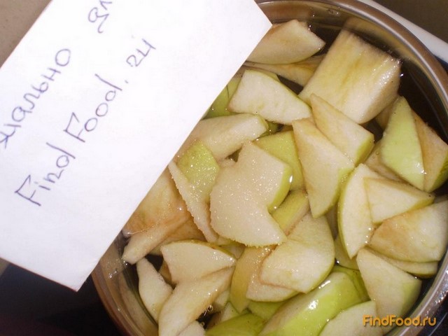 Яблочно-ванильный компот рецепт с фото 3-го шага 