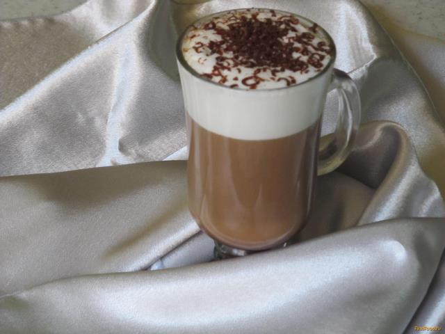 Кофе с молочной пенкой и тёртым шоколадом рецепт с фото 7-го шага 