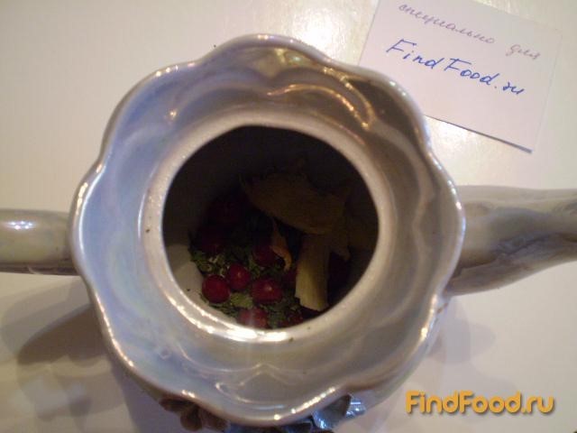 Мятно-имбирный чай с калиной рецепт с фото 2-го шага 