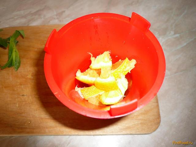 Мятно-апельсиновый напиток рецепт с фото 3-го шага 