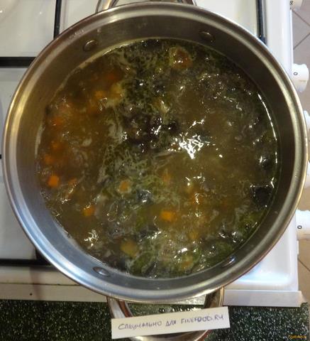 Грибной суп из свежих лесных грибов рецепт с фото 10-го шага 